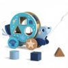 LOVELAND Wooden Pull Toy for Toddlers 1-3, Seal Shape Sorter, Boy Girl Gift