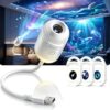 Lovelycat Hd Smart Dynamic 5d Holographic Night Light Projector, 2-in-1 Galaxy Projector Night Light, 360° Adjustable Galaxy and Ocean, Starry Sky Projection, Plug-and-Play Hd Star Lamp，3 Lens