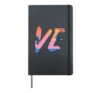 Love Matching Couple Palm Tree Valentine's Day Anniversary Hardcover Journal, Black