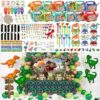 LovesTown 447PCS Dinosaur Party Supplies Bundle, Complete Birthday Decorati