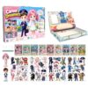 Lovyan Magnetic Dress up Dolls, Career Theme Mix and Match Play Magnetic Paper Dolls with Exquisite Box Magnetic Scenes for Girls Creating Imaginative Birthday Gifts