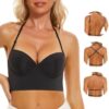 Low Back Bras for Women-Seamless Invisible Backless Bra Multiway Halter