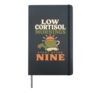 Low Cortisol Calm Girl Wellness Soft Life Gift Hardcover Journal, Black