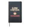 Low Cortisol Calm Girl Wellness Soft Life Gift Hardcover Journal, Black