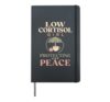 Low Cortisol Calm Girl Wellness Soft Life Gift Hardcover Journal, Black