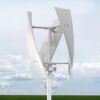 Low Speed Vertical Wind Power Turbine Generator, 12V 24V 48V Space Saving Windmill for Home/RV/Marine