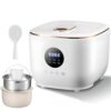 Low Sugar Rice Cooker 3L Portable Smart Timer Ceramic Pot Home Dorm Camping