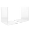 L Shaped Bookends 2pcs Acrylic for Shelves and Desks