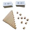 lstyty Montessori Wooden Number Rods Math Manipulatives Set