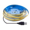 LTLSYMAC LED Strip COB USB 5V dimmable Flexible Indoor(Natural White-4000K,USB_1M_5V-USB-8MM)
