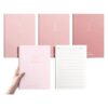 LUAONI 4Pieces Softcover Notebook Lined Journal with 80 Pages College Ruled Notebook Softcover Notepads for Writing Note Taking