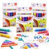 Lubunet Popcorn Pens 12-Pack, 3d Puffy Drawing Pens，1 set