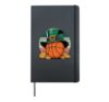 Lucky Basketball St. Patrick's Day Leprechaun Gold Hardcover Journal, Black