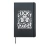 Lucky Charmer Shamrock St Patrick's Day Hardcover Journal, Black
