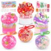 luckycrazy 3 Pack Slime Kit, Make Your Own Squishy Stress Ball for Kids