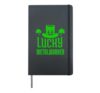 Lucky Metalworker Funny St Patricks Day Metalworker Hardcover Journal, Black