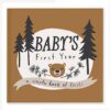 Lucy Darling Little Camper Baby Memory Book – First Year Journal, 5-Year Milestone Scrapbook & Photo Album – Rustic, Woodland Adventure Keepsake for Baby Boy or Girl – Ideal Gift