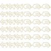 Luggspa 80 Pcs Cute Pet Office Supplies Metal Paper Clips (Gold Pig)