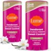 Lume Deodorant Plus Sweat Control - Solid Stick - 2.6oz, 2 pk Vanilla Bliss