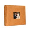 Lumesnow Linen Hardcover Wedding Album for 4x6 Picture, 200 Pockets (Orange)