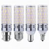 Lumetheus 3PCS B15/B22/E14/E27 LED Bulbs, 120V-230V, 10W-16W, Warm White 3000K-6500K Dimmable for Crystal Chandeliers, Pendant Lights, Wall Halogen Replace WarmWhite-3000K B22-14W