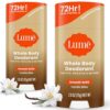 Lume Whole Body Deodorant - Solid Stick - 2.6 oz, 2 pk (Vanilla Bliss)