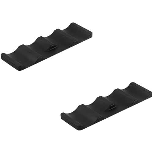LUMINFLY 2 Pcs Silicone Bottle Stacking Mat for Fridge, Counter, Pantry Cabinet, Stackable Wine Bottle Holder, Beer and Soda Can Organizer, Non Slip Silicone Beer Can Rack for Home Storage