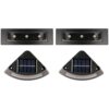 LUMINFLY 2 Pcs Solar Stair Lights for Outdoor Garden, LED Step Lamp with 600 mAh Battery, White Lighting, Waterproof Design, Plastic Silicon Material for Fence, Patio, Deck