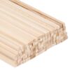 LUMINFLY Kids Hands-On Gifts, Basswood Wood Sticks 120 Pieces, Square 0.2 X 0.2 X 11.8 Inches, Wooden Dowels Craft DIY Harding Strips Wood for Hardwood Unfinished Wooden Supplies