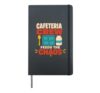 Lunch Lady First Day Of School Cafeteria Worker Gift Hardcover Journal, Black
