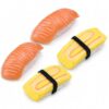 LUOZZY 4 Pcs Large Artificial Sushi Food Model for Display