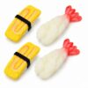 LUOZZY 4 Pcs Large Artificial Sushi Food Model Set Realistic
