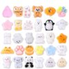LUPFX-TX 30 Pack Mochi Squishy Toys, Mini Fidget Toys, Party Favors for Kids 4-8 8-12, Birthday Gifts Treasure Box Classroom Prizes Goodie Bag Stuffers Carnival Prizes in Bulk