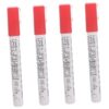 Lurrose 4pcs Red Paint Marker Pen for Memorial Stone and Rock Restoration with Precision Deep Fill Control, Waterproof Oil-based Paint Pen for Outdoor Tombstone Lettering and Monument