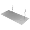 Lurrose Adjustable Modular Pegboard Shelf Brackets Wall Mounted with Metal Hooks and Antislip Grooves Iron Flat Display Shelves for Storing Gardening Tools and Office Organization