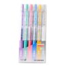 Luwecf 6 Pieces Gel Ink Ballpoint Pen Set Art Pens Markers Drawing Writing Journaling Smooth Quick Dry Water Based 0.5mm Nib Suitable for School Note, Metallic Ink