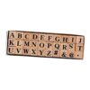 Luwecf Alphabet Rubber Stamp Set Letter Stamp Wooden Stamps Rubber Stamping Tool Decorative Stamp Craft Kit Wood Rubber Suitable for Journaling, A