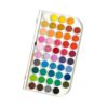 Luwecf Watercolor Paint Set Portable Solid Washable Paints Palette Brush Detachable Lid for Kids Adults Suitable for Classroom Beginners, 48 Colors