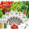 LYKOCLEAN 8-pod Salad Seeds Pod Kits for iDOO, Ahopegarden Hydroponics Growing System, 350+ Seeds (Include Spinach, Swiss Chard, Red Leaf Lettuce, Cucumber, Tomato, American Fast Lettuce)
