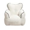 LYkotama Heart Shape Faux Fur Bean Bag Chair, Floor Couch for Reading