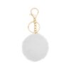 Lynnerson Pom Poms Keychain for Women Pom Pom Bag Charm, Faux Rabbit Fur Ball Car Key Ring for Women Purse Accessory