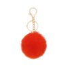 Lynnerson Pom Poms Keychain for Women Pom Pom Bag Charm, Faux Rabbit Fur Ball Car Key Ring for Women Purse Accessory