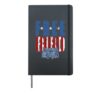 Lynyrd Skynyrd Freebird Contrast Logo Stars Stripes US Flag Hardcover Journal, Black