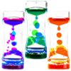 LYPGONE Liquid Motion Bubbler Toy 3 Pack, Acrylic Sensory Fidget Desk Toy