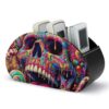 LZQPOEAS Psychedelic Skull Remote Control Holder for Table Desk Storage
