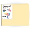 m-office Coloured Card 50 x 65 cm Pastel 180g Large Card Stock for Crafts, Creative Designs and Art Projects (10 Sheets, Cream)