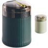 Machify 2 Pcs Automatic Toothpick Dispenser, One Click Pop Up Toothpick Box with Visible Cover, Dark Green and Light Green PP Plastic Containers for Home, Restaurant, Kitchen, Dining Table Counter