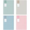 Machify 4 Pcs A5 Notebook, College Ruled, 8.1 x 5.6 in, 72 Pages, Sewing Binding Thick Paper Journal, Pastel Colored Simple Exercise Books, Office Stationery Set for Writing and Note Taking
