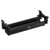 Maclean MC-106 Under-Sink Cable Organiser for Power Strips, Cable Management with 2 Mounting Heights, 5 kg Load Capacity, ABS/PVC, Organiser System for Office, Home, Office (Black)