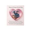 Magical Dragon Pocket Hug Comfort Token for Books Gift (Pink)